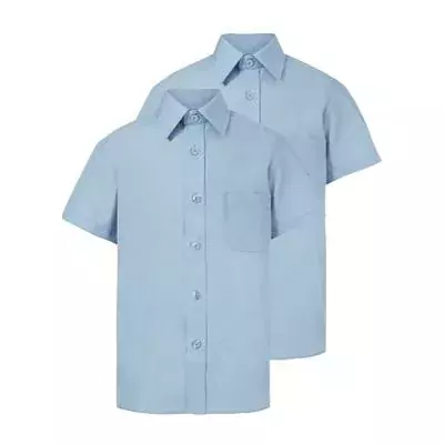 Allwear S/S School Shirt - Blue