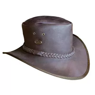 INCA Leather Survivor Hat - Brown