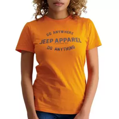 Jeep Ladies Essential Logo Tee (JLW22212) - Seville Orange