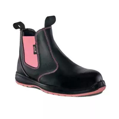 Ella Daisy Ladies Safety Shoe - Black/Pink