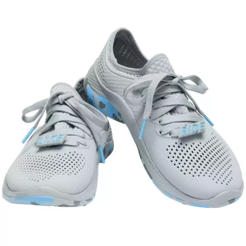 Crocs LiteRide 360 Marbled Pacer Sneaker (207632) - Light Grey/Oxygen