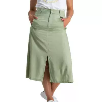 Jeep Ladies A Lined Midi Skirt (22263) - Cucumber