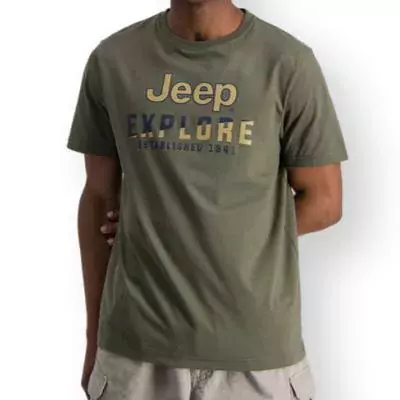 Jeep Crew Neck Tee in Fatigue