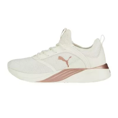 Puma Ladies Softride Ruby Running Shoes - Warm White/Rose Gold