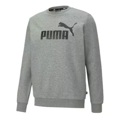 Puma Mens Crew Fleece Sweatshirt - Medium Gray