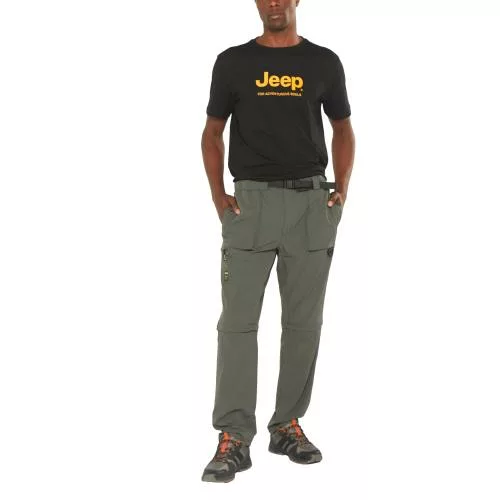 Jeep Zip Off Utility Cargo Pants (23077) - Jungle Green