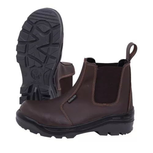 Safelite Chelsea Safety Boot W Toe Cap - Brown
