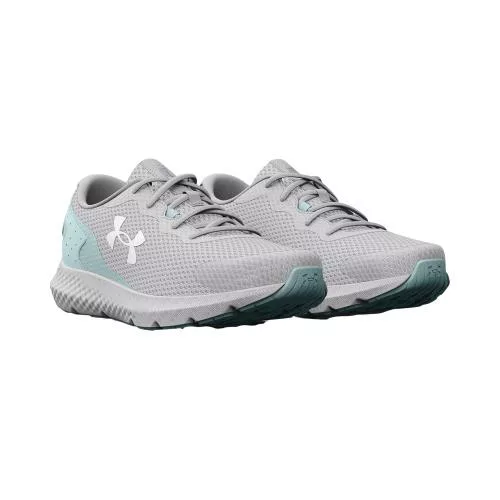 Under Armour Ladies Charged Rogue 3 Running Shoes - Grey/Blue