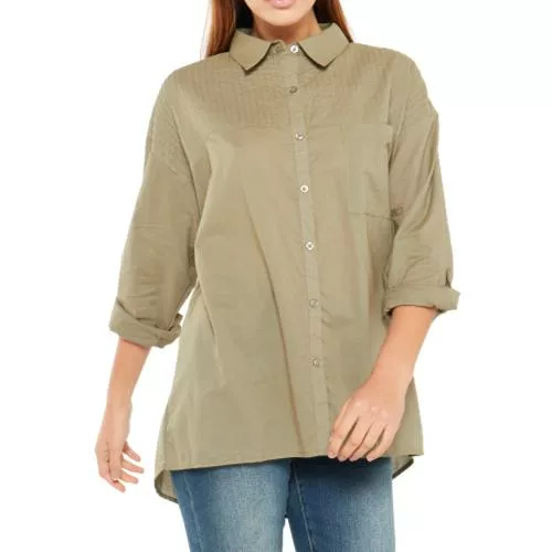 Jeep Ladies Button-Up Shirt (23059) - Green
