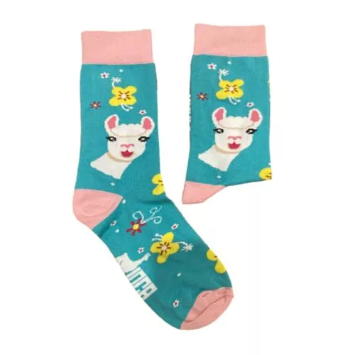 INCA Ladies Sexy Socks - Blue/Pink (4-7)