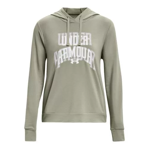 Under Armour Women's Rival Terry Graphic Hoodie (1379610/504) - Tea