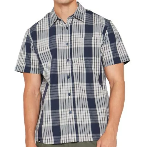 Jeep Classic Check S/S Shirt (24087) - Blue