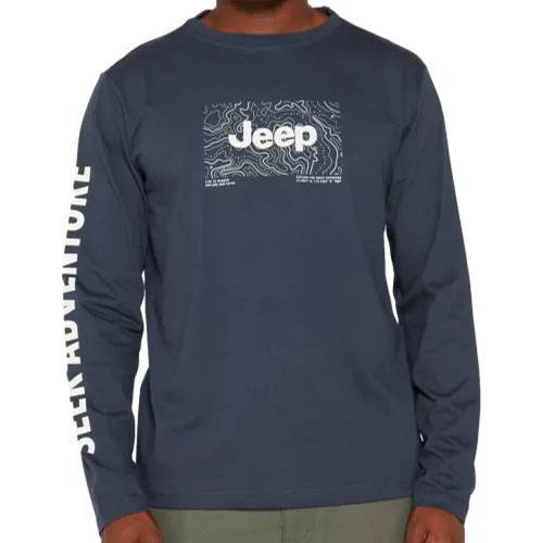 Jeep Crew Neck L/S Tee (24036) - Blue