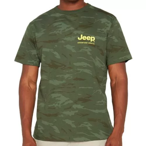 Jeep Crew Neck Tee (24154) - Green Camo