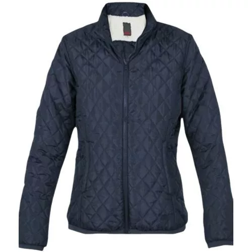 Jonsson Ladies Quilted Sherpa Jacket - Navy