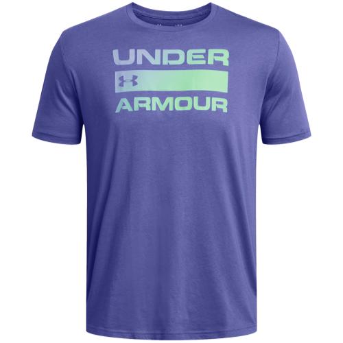 Under Armour Men's Team Issue Wordmark S/S Tee (1329582/561) - Starlight / Matrix Green