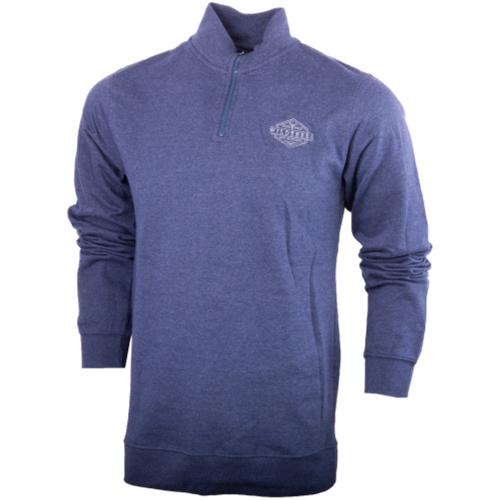 Wildebees Men's 1/4 Zip Fleece Sweatshirt (WMA020) - Denim