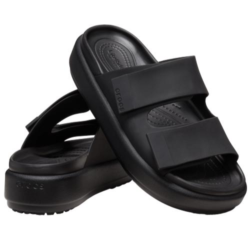 Crocs Ladies Brooklyn Luxe Sandals - Black