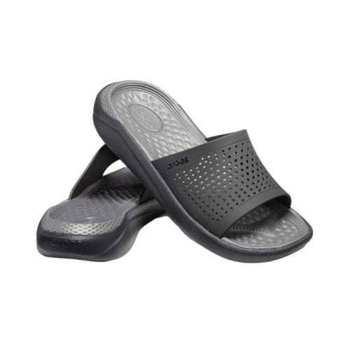 Crocs Literide Slide - Black/Slate/Grey