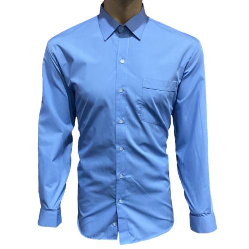 Giovanni Nero L/S Regular Fit Lounge Shirt - Sky Blue