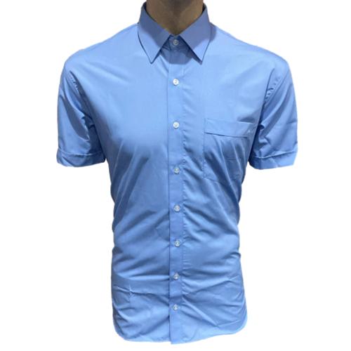Giovanni Nero S/S Regular Fit Lounge Shirt - Sky Blue