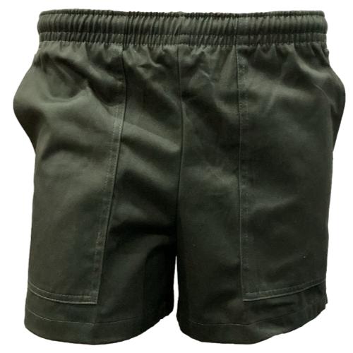 Sterling Elasticated Pull Over Shorts - Olive